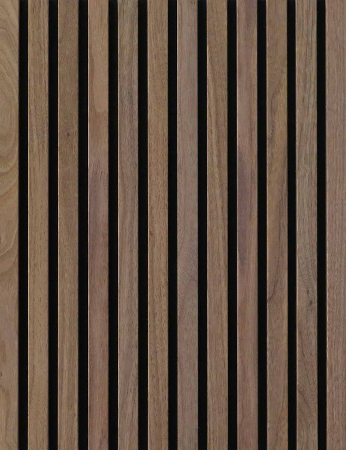 Acoustic Slat Wall Panel #color_Walnut