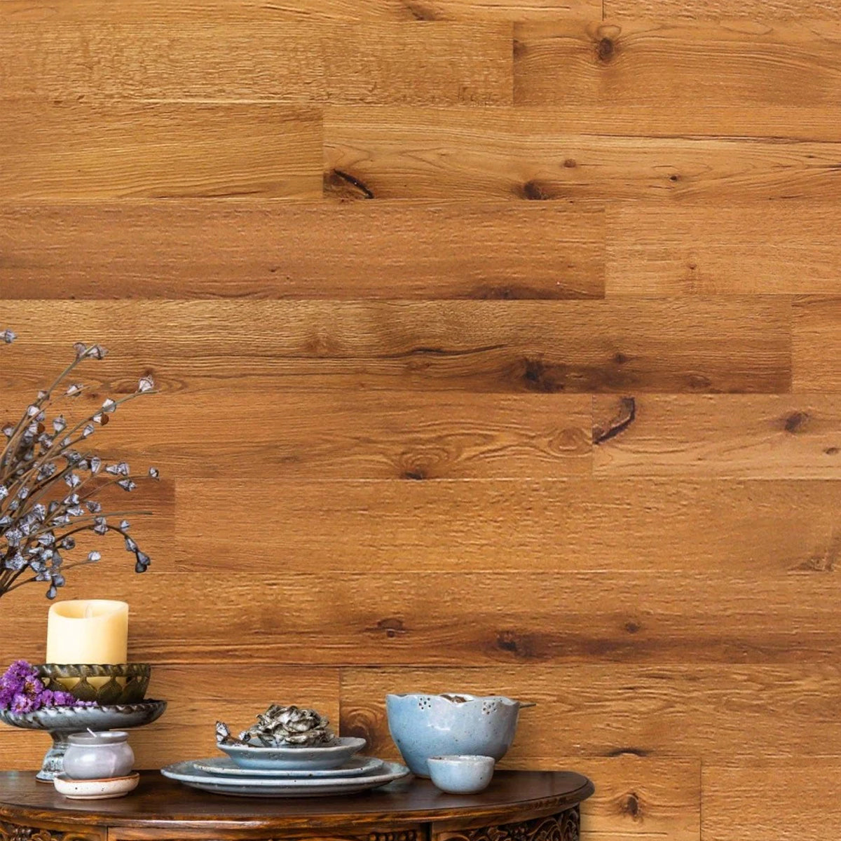 Classic Wood Wall Panel #color_Almond