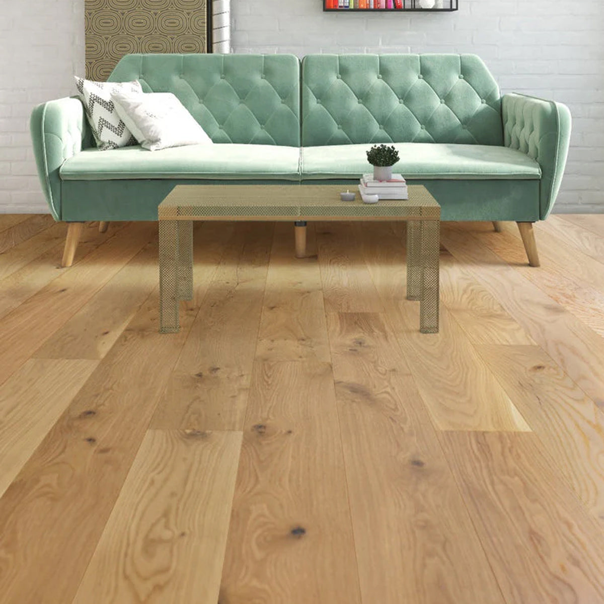 Real hardwood flooring #Color_Biscayne White Oak