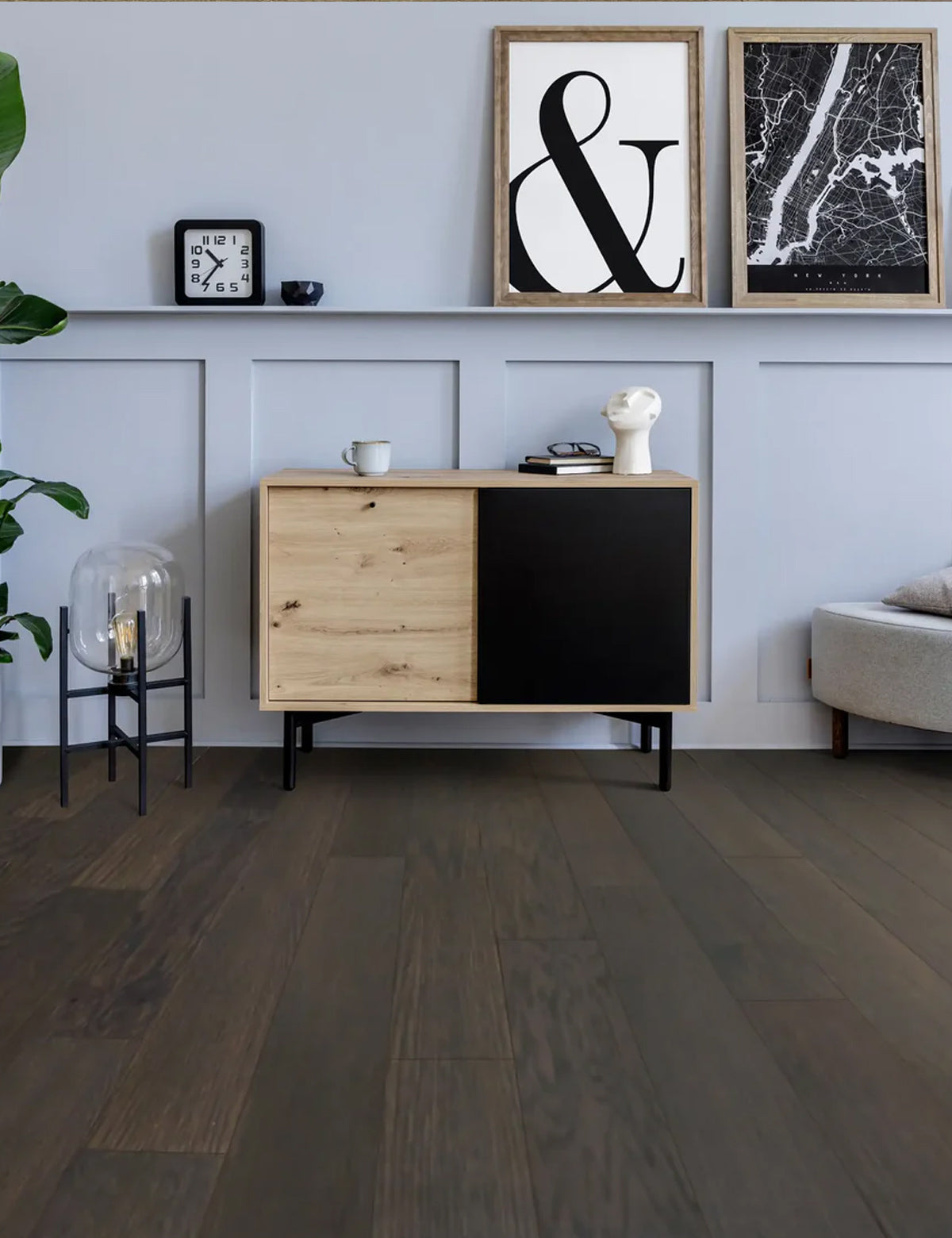 Traditional Real Wood hardwood flooring #color_Boulder White Oak