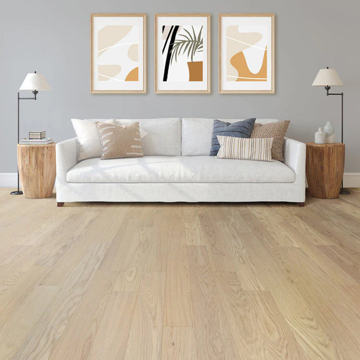 Mid-Century Modern Real Wood hardwood flooring #color_Riverbank White Oak