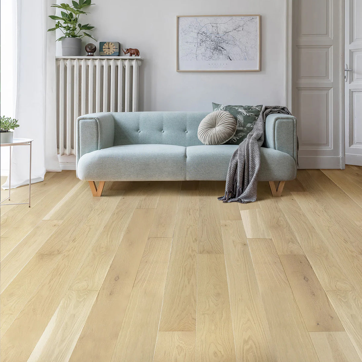 Real hardwood flooring #Color_Zion White Oak