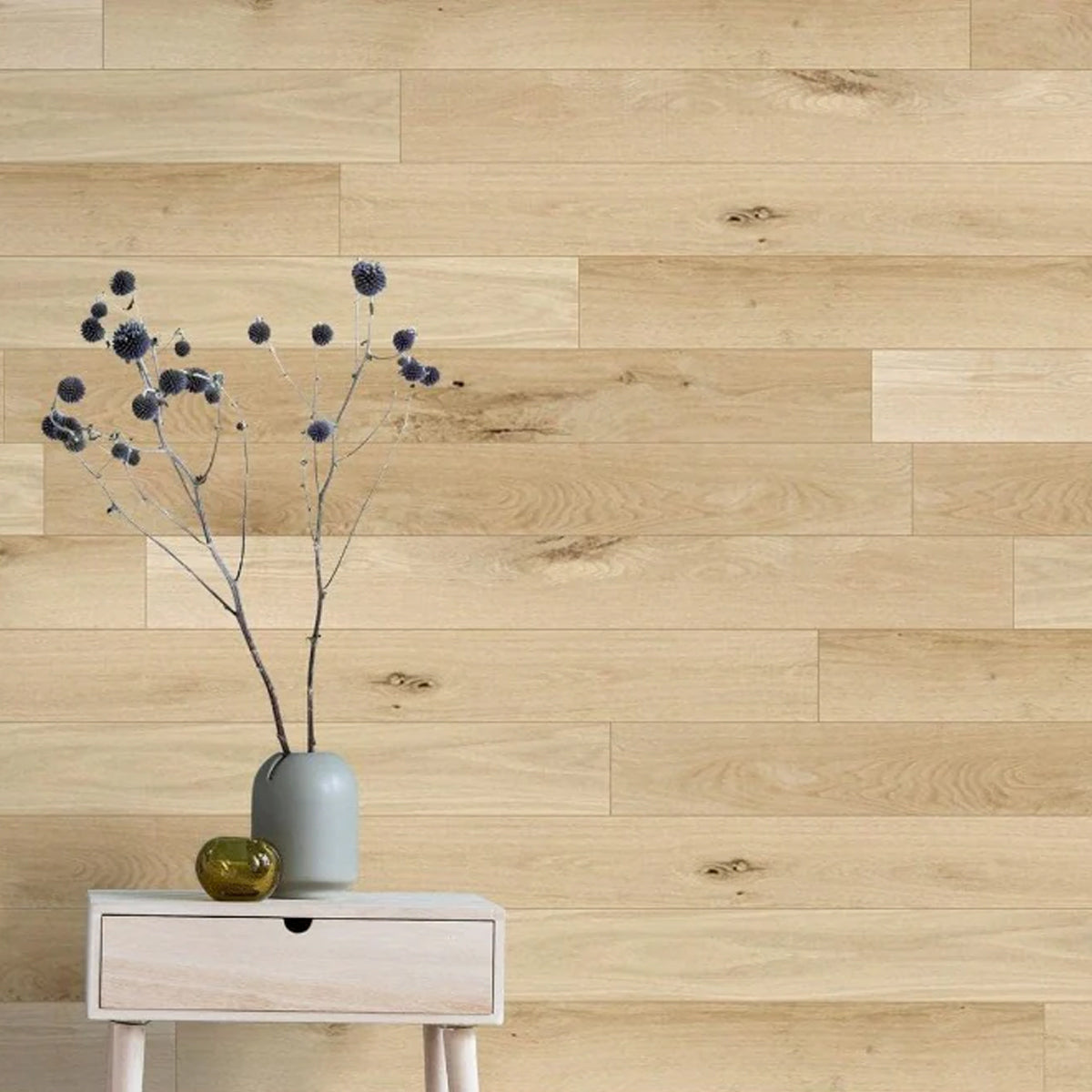 Natural unfinished Wall Panel #color_Unfinished Raw White Oak - DIY