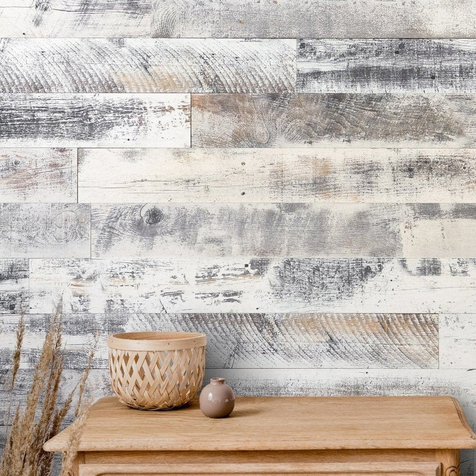 Rustic Wall Panel #color_Farmhouse White