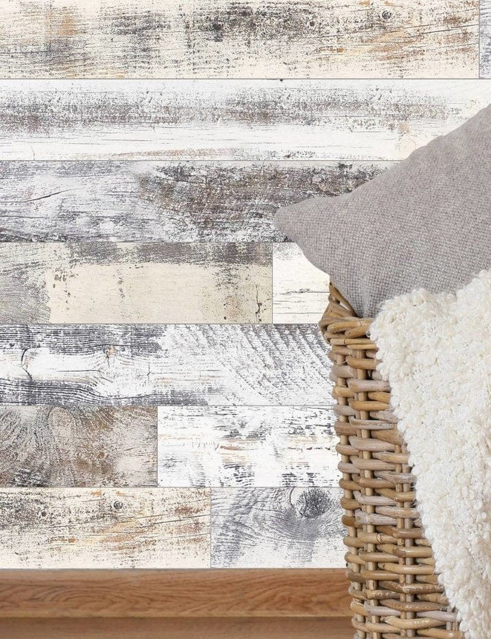 Rustic Wall Panel #color_Farmhouse White